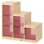 Light White Stained Pine / Light Red