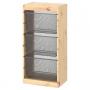 Light White Stained Pine / Dark Gray
