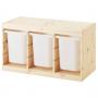 Light White Stained Pine / White