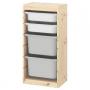 Light White Stained Pine White / Gray