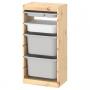 Light White Stained Pine Gray / White