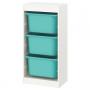White / Turquoise