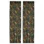 Black / Green Multicolor / Floral Pattern
